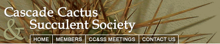 Welcome to the Cascade Cactus and Succulent Society of Washington State
